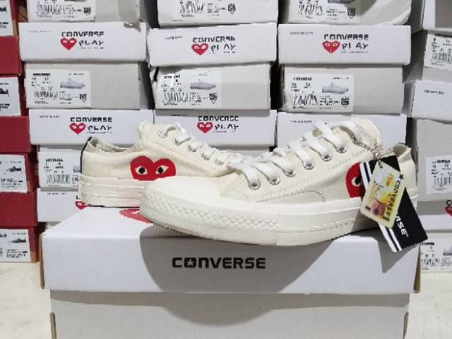 Sepatu Converse Play 70s Chuck Taylor Fullwhite Super Import Premium