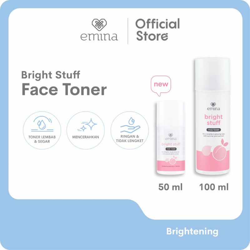 Emina Bright Stuff Face Toner 50ml &amp; 100ml