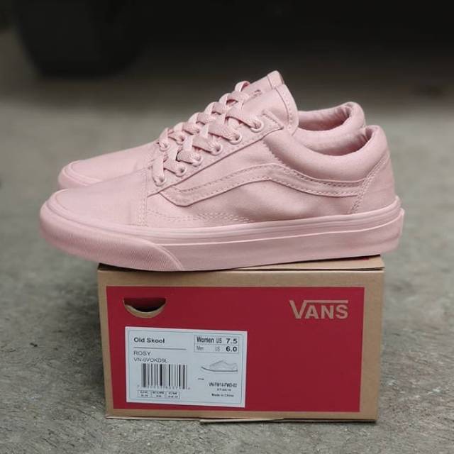 vans pink roses