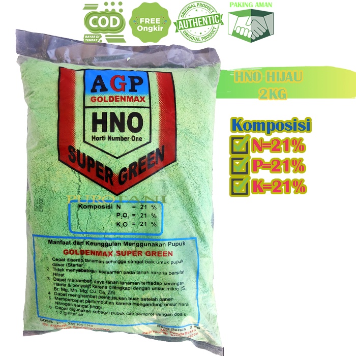 Pupuk bunga buah pertumbuhan 2kg HNO Super Red Green HNO merah hijau