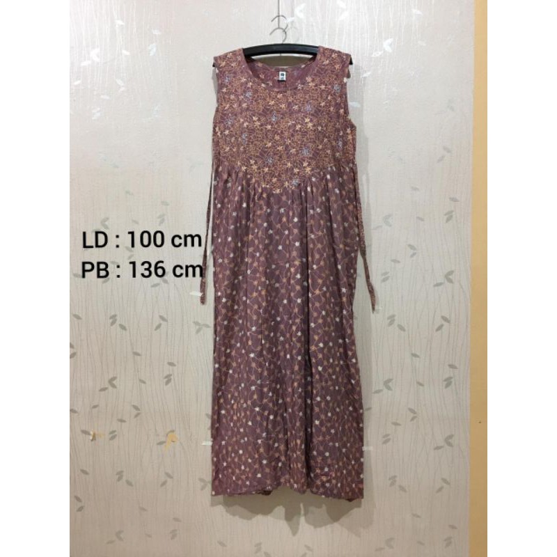 Daster batik Huza tanpa lengan