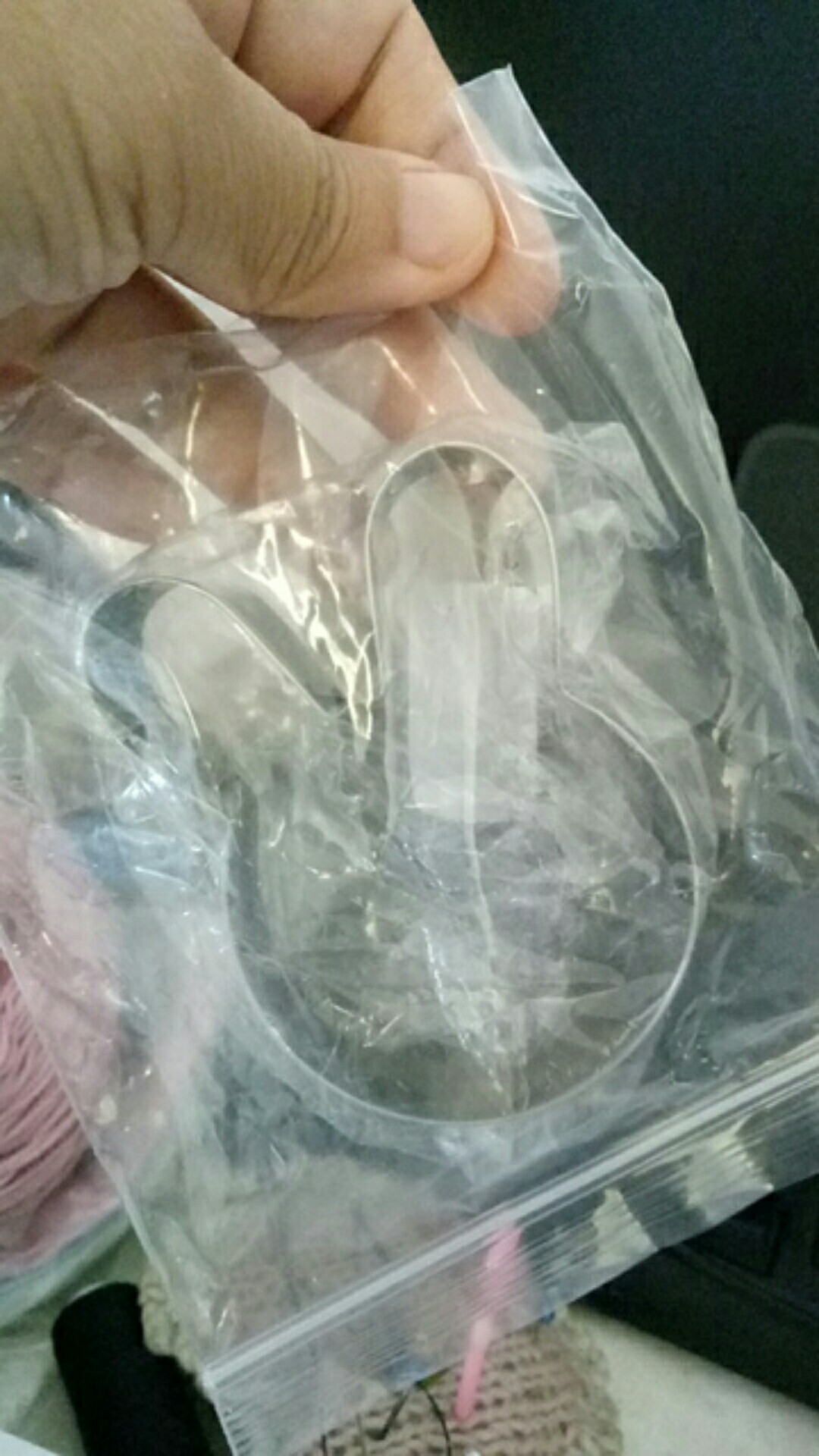 Sc San Cetakan Pemotong Adonan Kue Fondant Desain Kepala Kelinci Bahan Stainless Steel