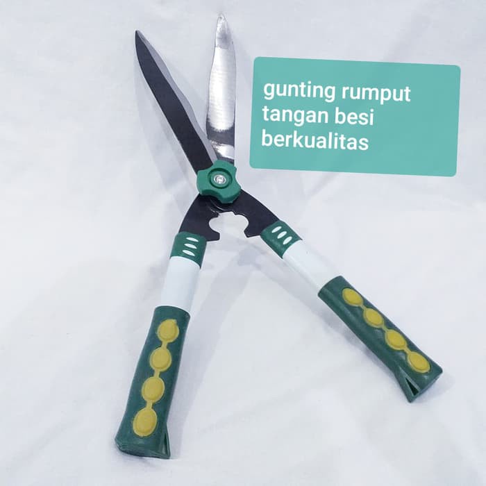 [ TERSEDIA HARGA GROSIR ] TERLARIS !! Gunting Rumput Super Tajam 48CM Pegangan Karet Potong RumputGRATIS ONGKIR !Gunting Pemotong Rumput Besar Super Tajam Pegangan PVC Gunting Ranting Dahan Pagar Kebun Panjang 48 cm