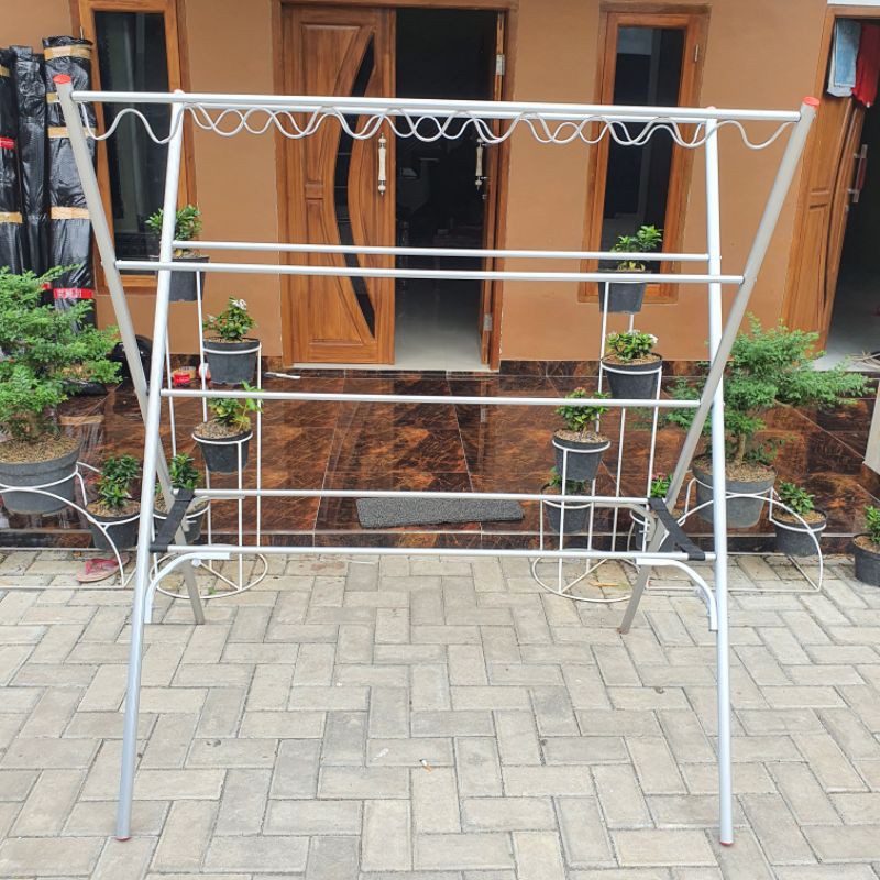 [PROMO] Jemuran Baju / Pakaian / Aluminium / Gawang / 7 palang - 140 CM / 1,4 Meter / 1,4 M