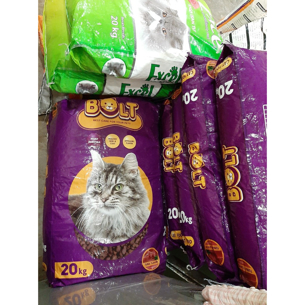 MAKANAN KUCING MERK BOLT Repack 1kg