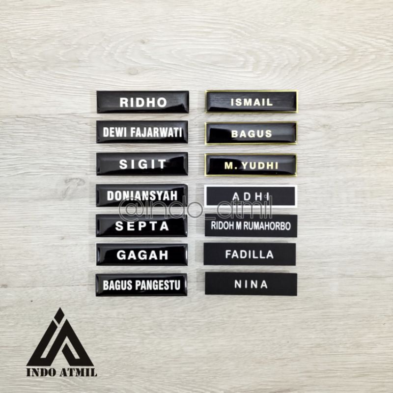 

Papan nama / Name tag Premium ( Pree-Order)