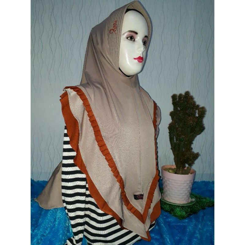 ANITA HIJAB AN-80 HIJAB INSTAN ORIGINAL BAHAN JARSEY TEBAL LEMBUT, ADEM & JATUH-4