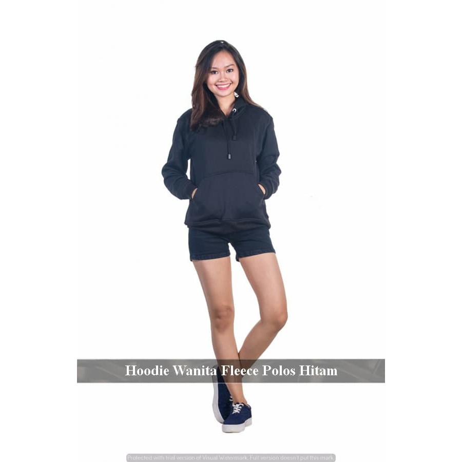 Sweater cewek bagus | Hoodie wanita keren | Non Sleting hitam