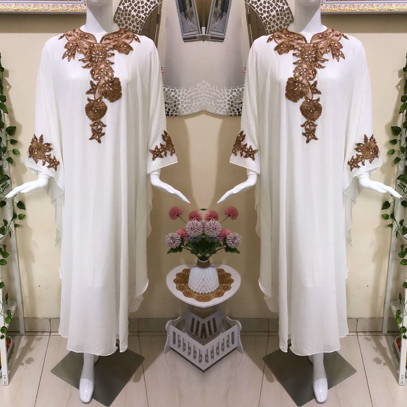 GAMIS KAFTAN FANIA CERUTY BABY DOLL + INNER( MANSET GAMIS) EDISI LEBARAN 2022