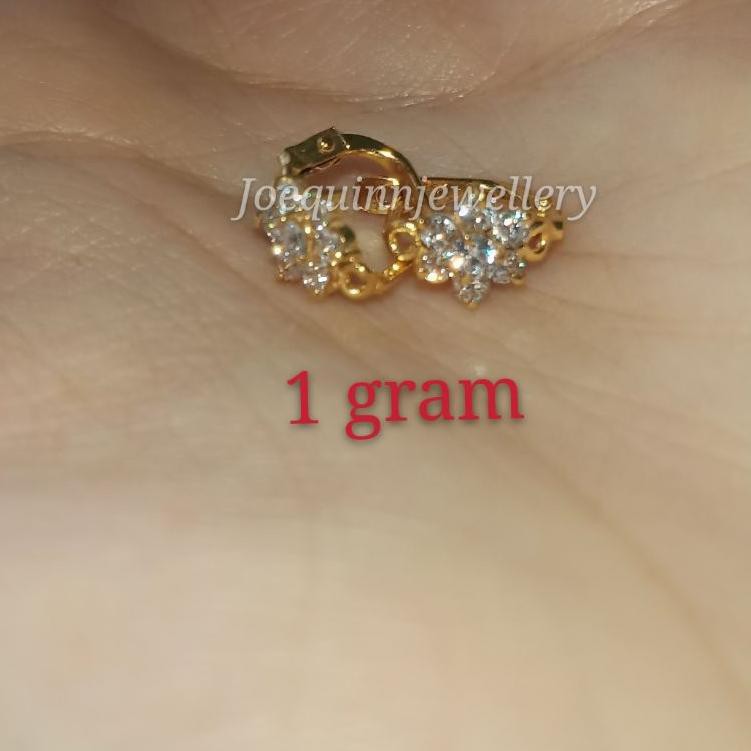Anting jepit emas muda dewasa 1 gram (ART. B7223)