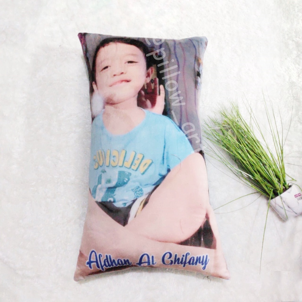 Pillowart - Bantal Cinta Custom Foto Fullprint 80 x 40 cm / Hadiah - ART013