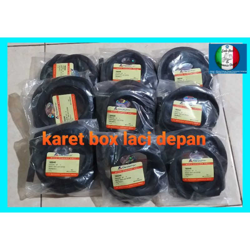 karet box laci depan vespa