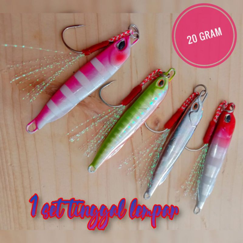 Micro jig 20 gram Umpan Casting Jigging UL