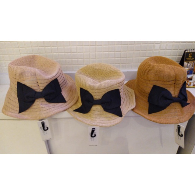 MINISO Topi pantai Big bow. topi miniso murah