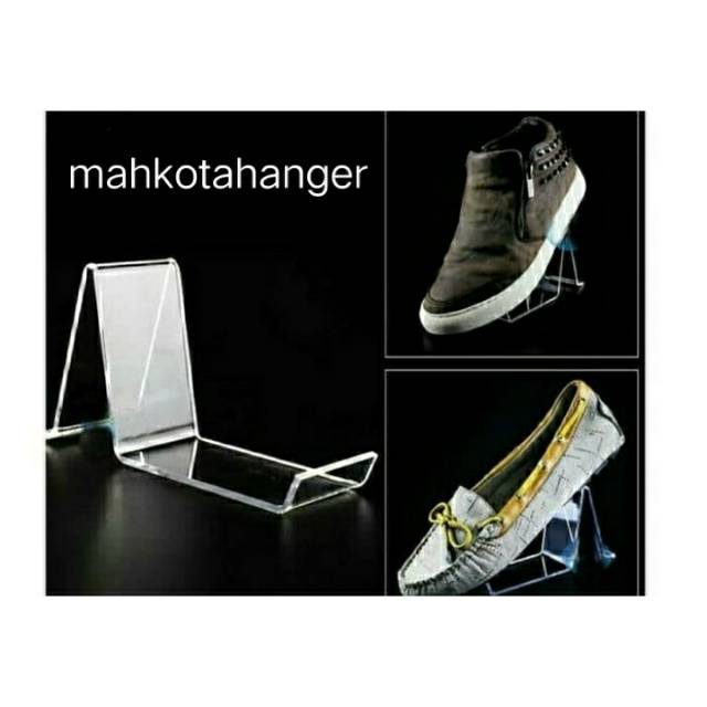 Mika Display Sepatu / Akrilik Sepatu / Display Mika  Stand Sepatu