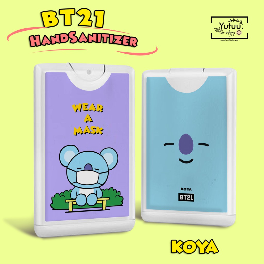 BT21 HANDSANITIZER POCKET SPRAY ( FREE PHOTOCARD BTS)