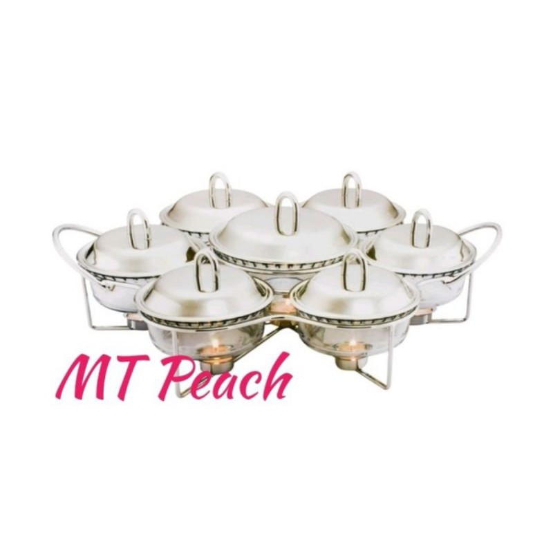 DELICIA SABINEX PENGHANGAT MAKANAN PUTAR 7PCS ROTARY FOOD WARMER