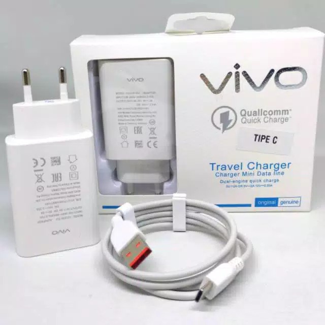 Charger VIVO Original Fast Charging Micro Usb & Type C Usb