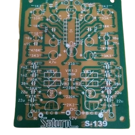 PCB Stereo Preamp HD LA3220 S-139