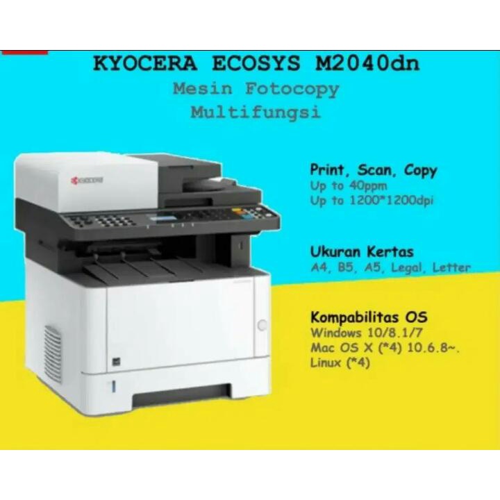 MESIN FOTOCOPY/ FOTO COPY KYOCERA M2040
