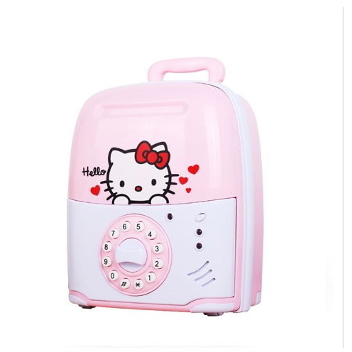 SAVING BOX BRANKAS HELLO KITTY - MAINAN EDUKASI CELENGAN ATM ANAK