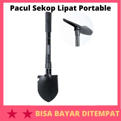 Pacul Sekop Lipat Militer Portable Survival Tools / Alat Gali Menggali Mengambil Menyerok Pacul Cang