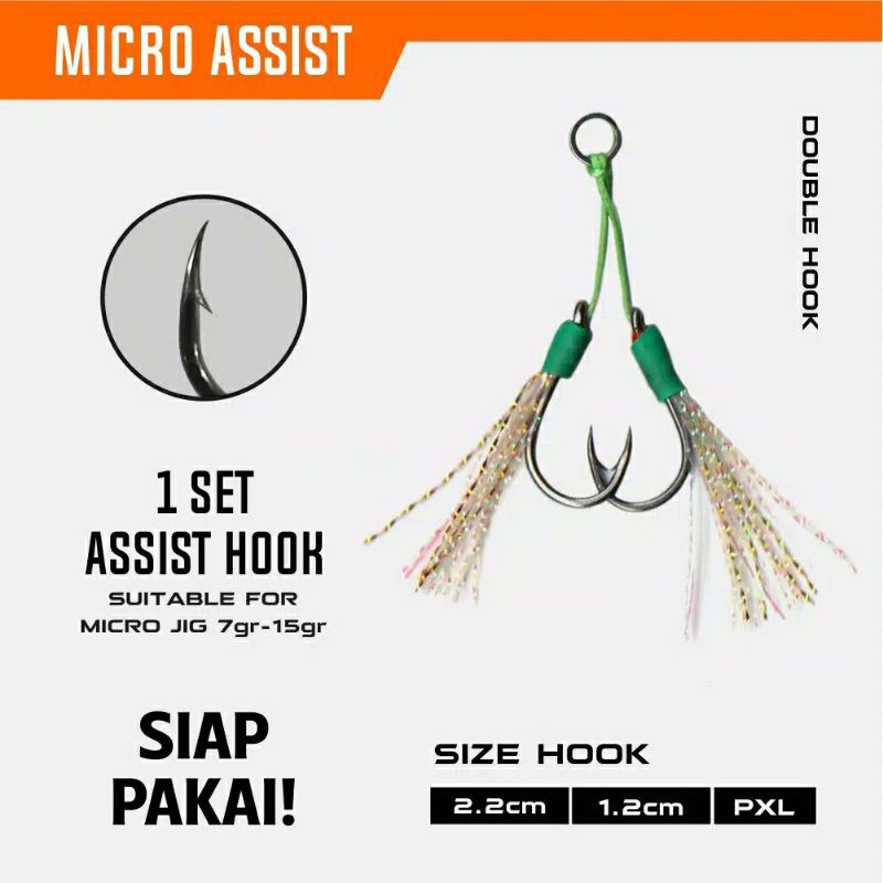 kail pancing ul / kail micro jig / assist hook
