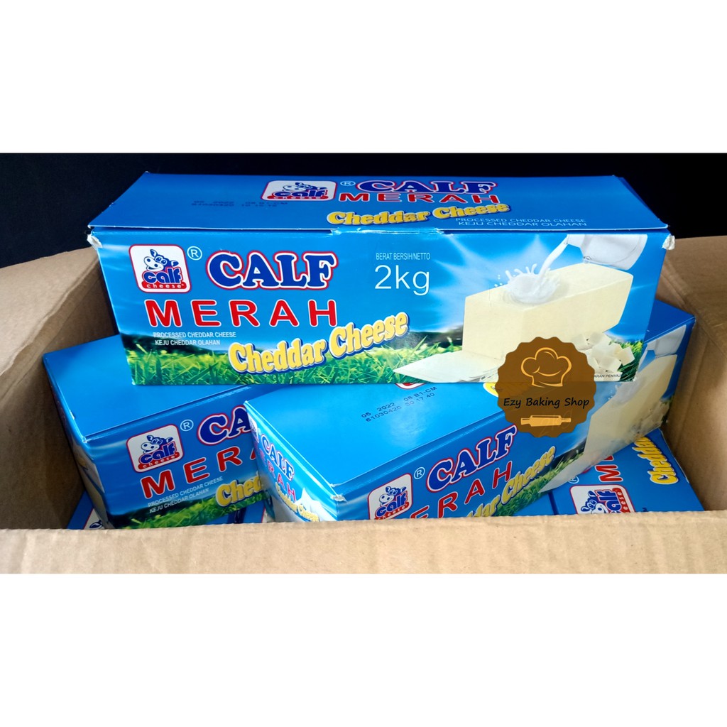 Keju Calf Merah  2kg - Cheddar Cheese