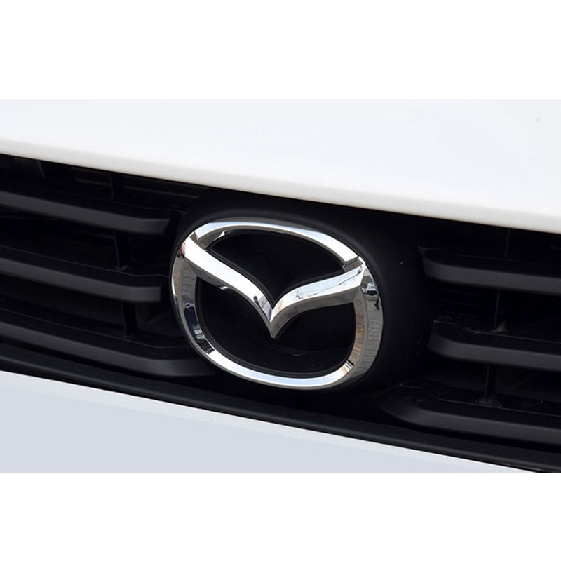 1pc Stiker Emblem Logo Mazda Bahan ABS Untuk Bagasi Depan / Belakang Mobil Mazda