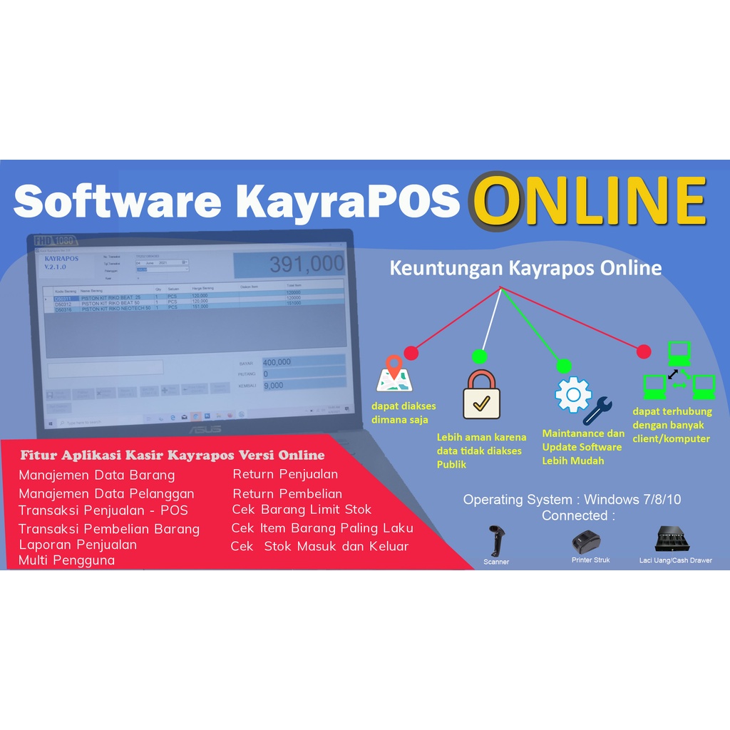 Aplikasi POS Online - Software Kasir for Windows Online
