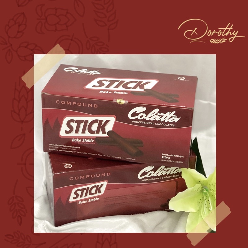 

COLATTA STICK COKLAT BAKE STABLE 1.2 KG