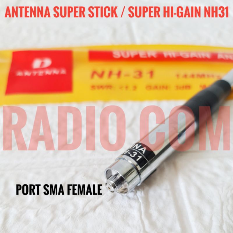 ANTENA SUPERSTICK HT WEIRWEI BAOFENG VOXTER ALINCO CRX1 W10 A10 ANTENA TARIK VHF NH31 SMA FEMALE