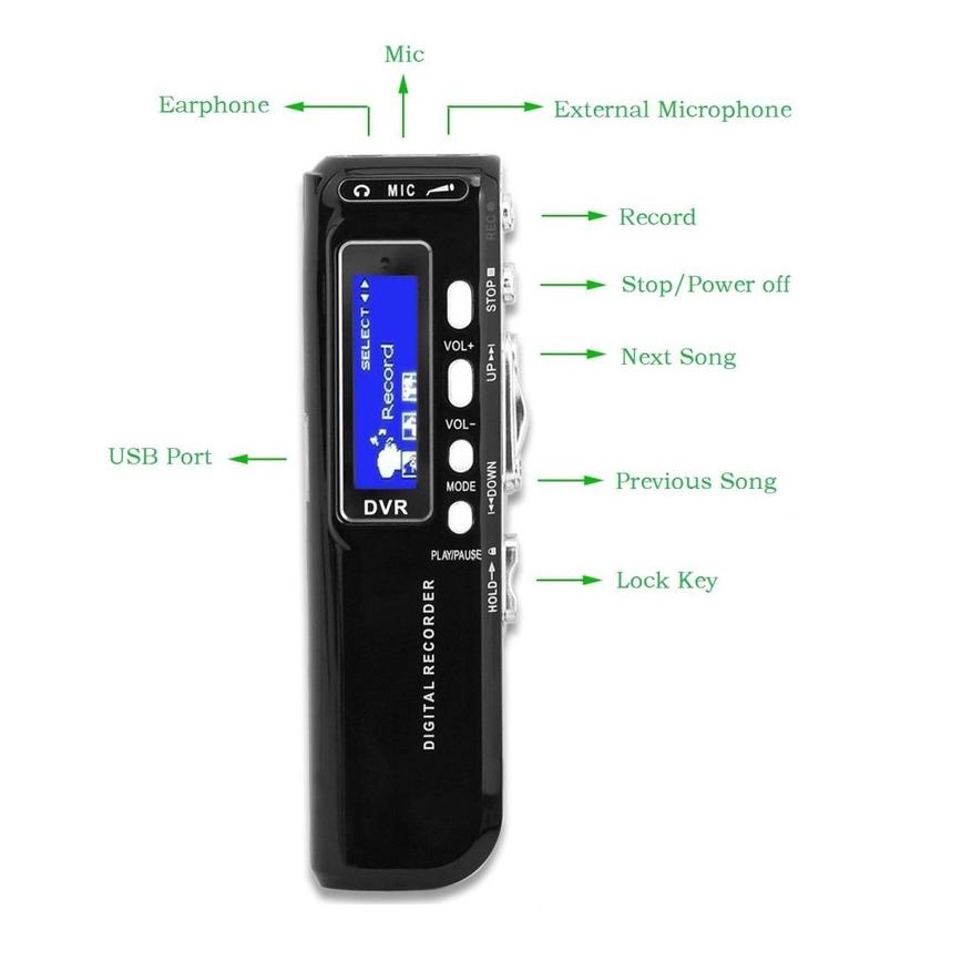 Z-AAE) ☼) alat perekam suara / voice recorder / mp3 player / mp3 player mini / penyadap suara / peny