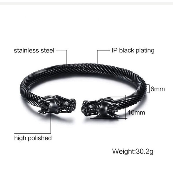 [Bayar di Tempat] Gelang Naga Titanium