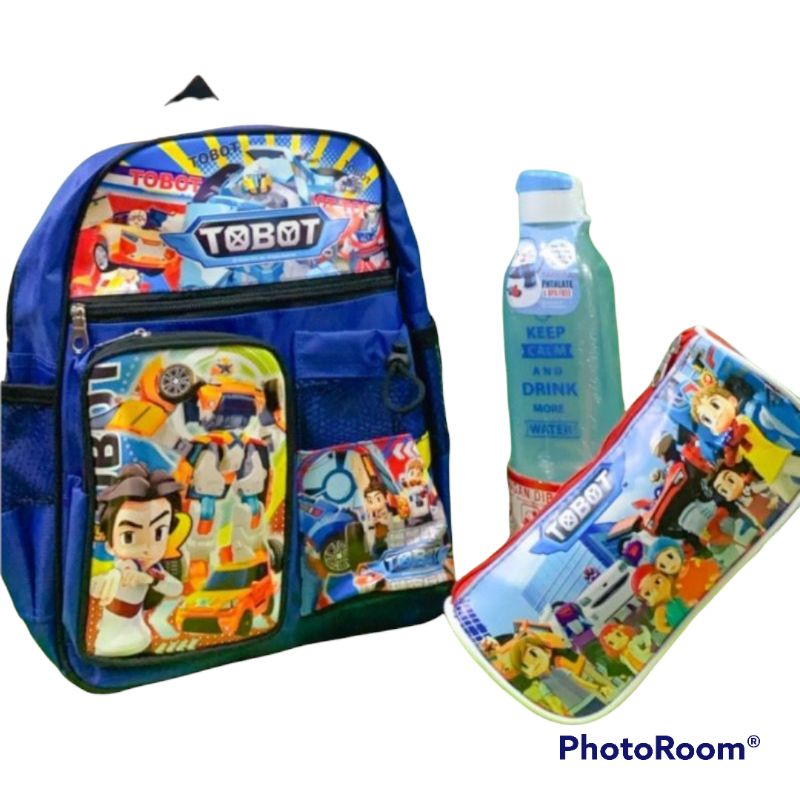 Tas Ransel Anak Laki-laki Tayo Tas Anak Sekolah  Tas Ransel Sekolah Anak Backpack Model Bus Tayo Des