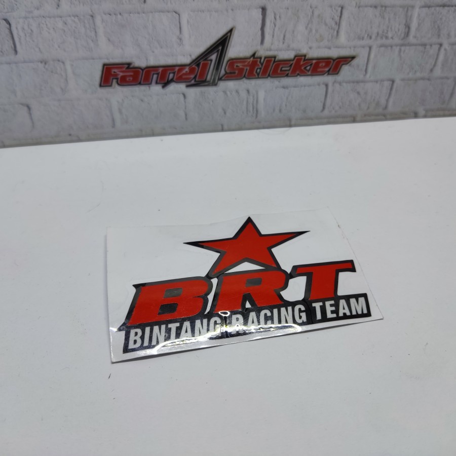 Stiker LOGO BINTANG RACING TEAM sticker BRT