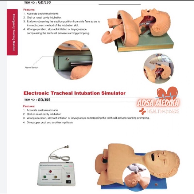 GD / J5S PHANTOM MANIKIN INTUBASI ETT AIRWAY DEWASA