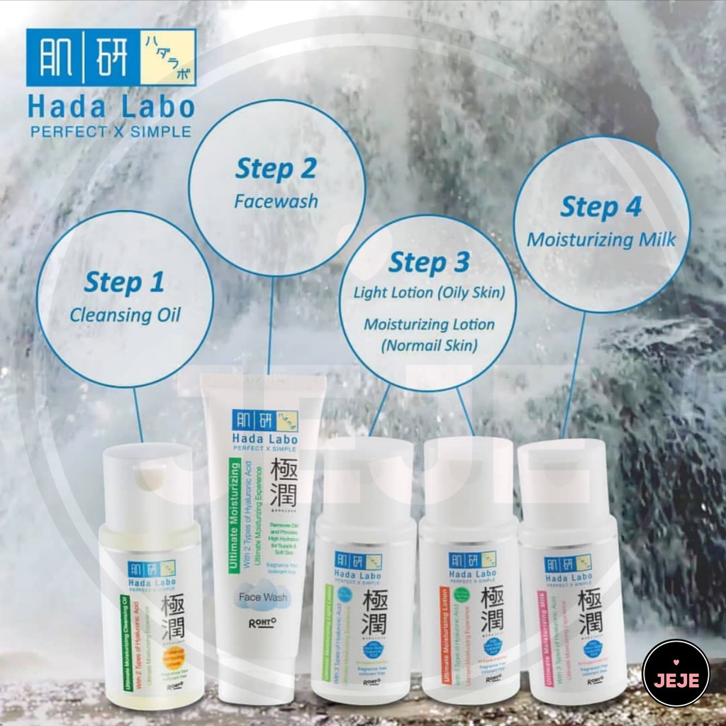 Hada Labo Gokujyun | Hadalabo Ultimate Face Wash Cleansing Oil Light Premium Lotion Mist