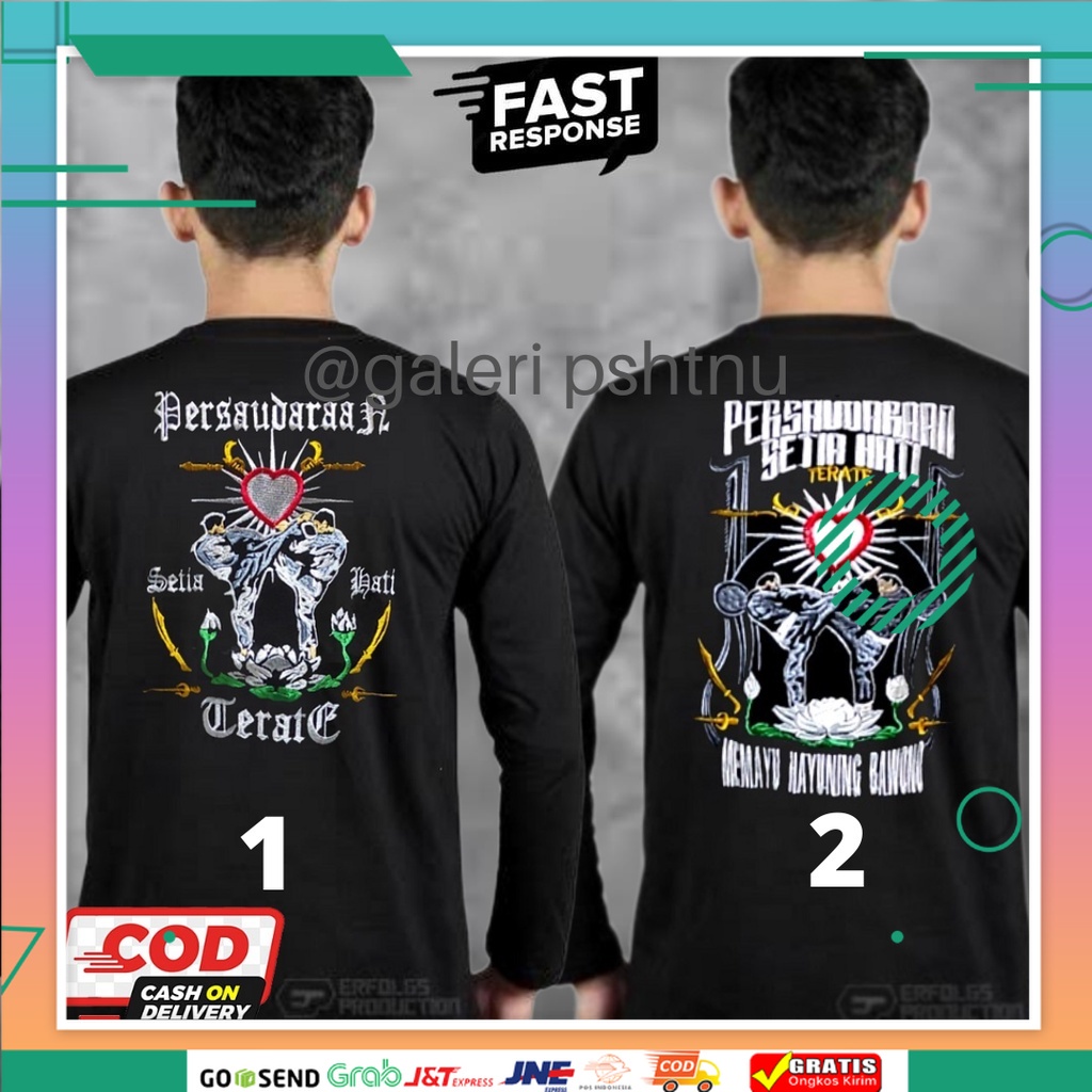 kaos psht lengan panjang - kaos psht lengan panjang bordir - kaos psht lengan panjang distro - kaos 