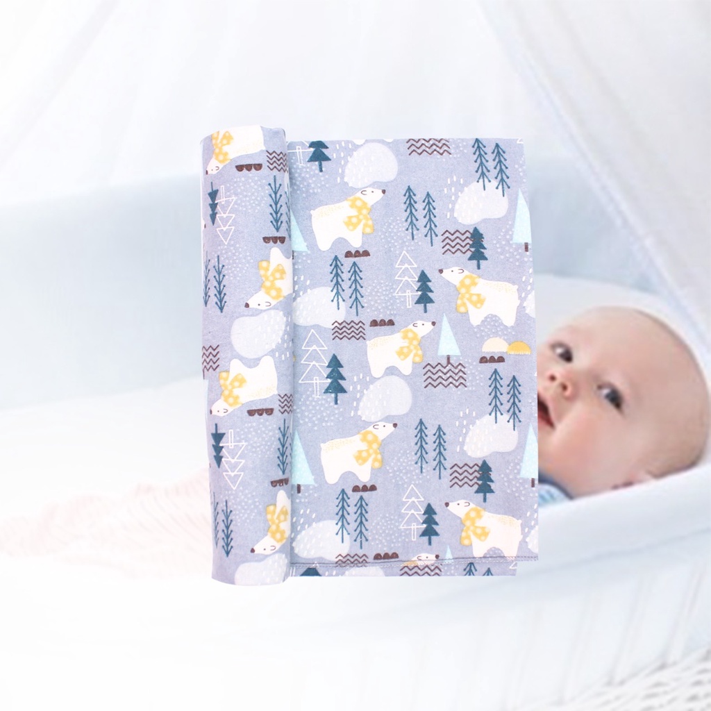 PROMO 7.7 SALE !! BEDONG BAYI VINATA/RENE/NIA FULL PRINT FLANEL ISI 6  BERKUALITAS