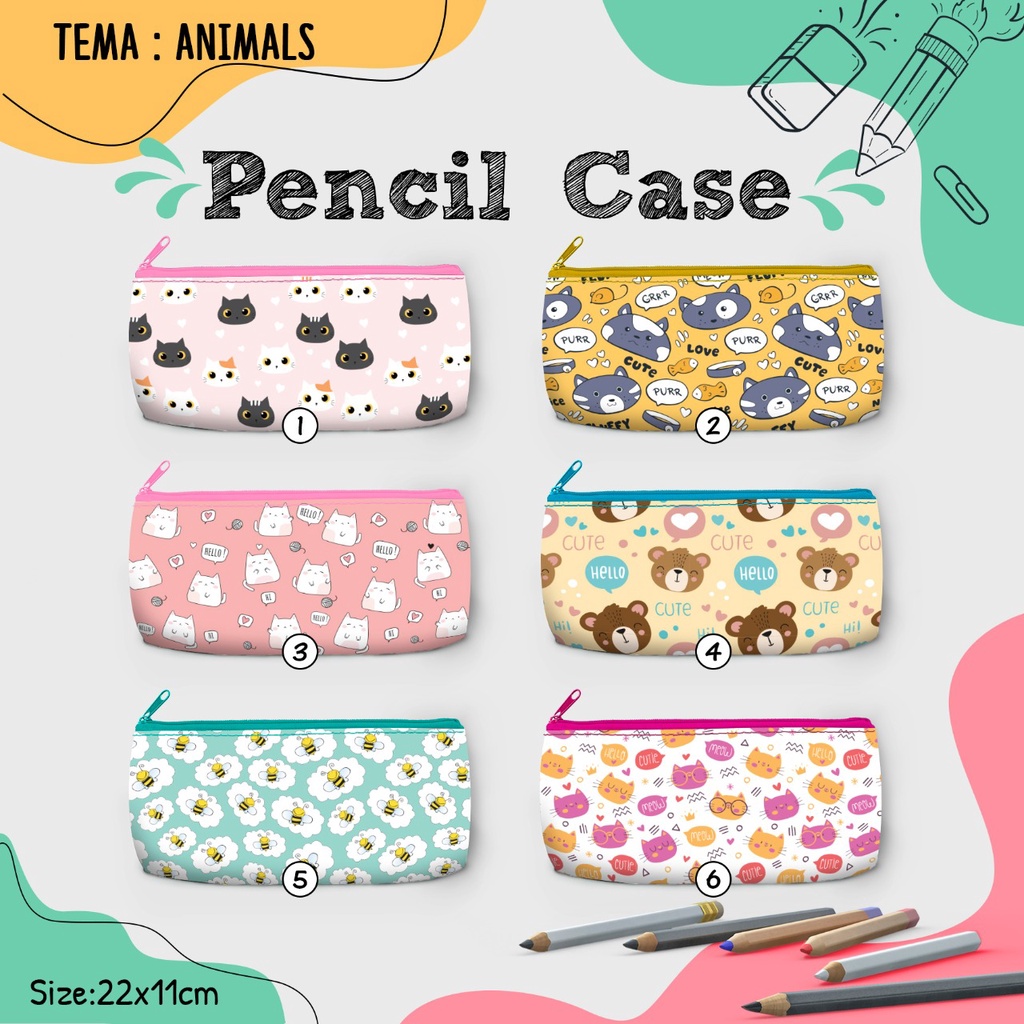 

Tempat Pensil Animals kostak pensil Kostak Wadah Dompet