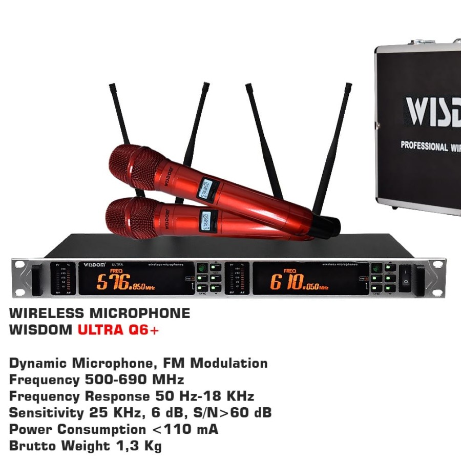 MIC WIRELESS WISDOM ULTRA Q6+ ULTRA Q6 + ORIGINAL ( HANDHELD )