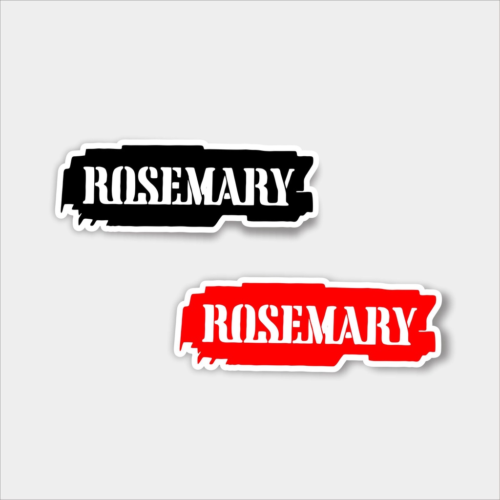 

Stiker brand stiker distro Rose Mary bahan anti air