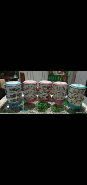 Rantang 4 Susun Karater - Lunch Box Stainless Karater 4 susun