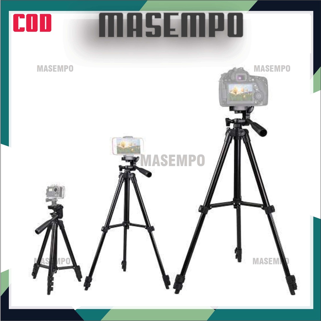 Tripod kamera HP 3120 Holder U Kaki Stabilizer 1 Meter