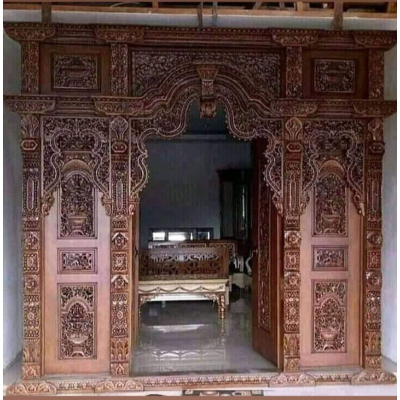 Kusen pintu gebyok ukir jepara