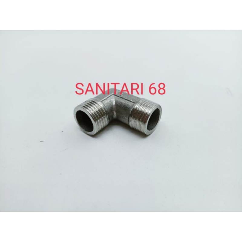 Elbow Drat luar 1/2 inch stelless
