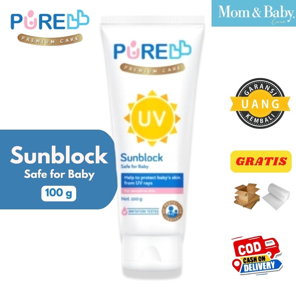 Pure Baby Sunscreen Sunblock Anak / Pure Kids Sublock Anak 100gr SPF 25