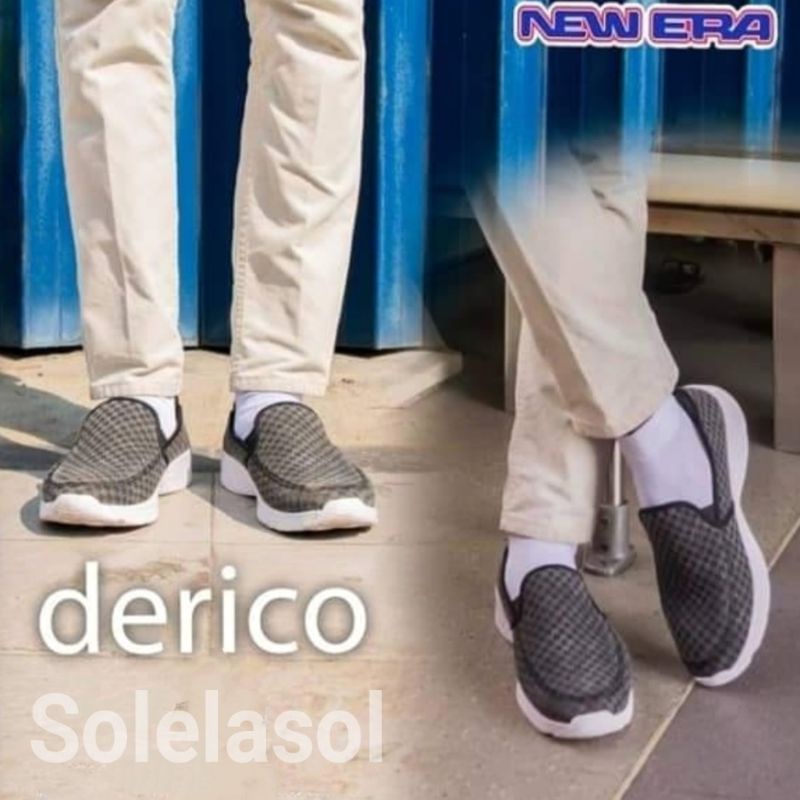 sepatu termurah new era DERICO orginal slip on kekinian Trendy elegant keren