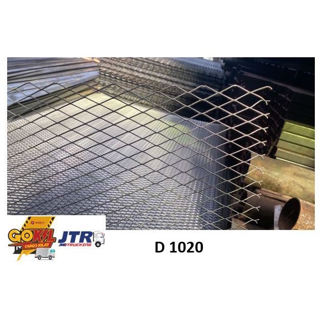 [VIA KARGO] Expanded Metal Mesh D 1020 ukuran 1.20 x 2.40m - Kawat Ram Besi - Wiremesh
